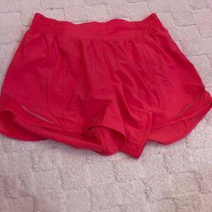 lululemon athletica Vibrant Red Athletic Shorts